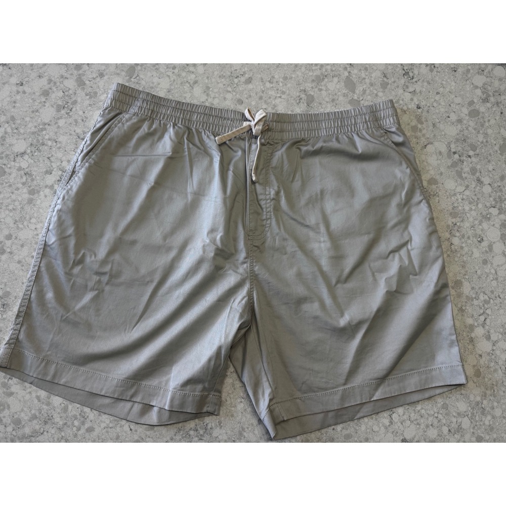 J.Crew Re-Imagined Dock Shorts Mens XL Khaki Tan Stretch Cotton Elastic Waist 6"